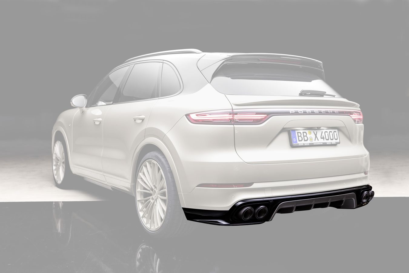 TECHART Rear Apron lower part I incl. Diffusor for E3.1 (9YA/B) Cayenne up to MY23