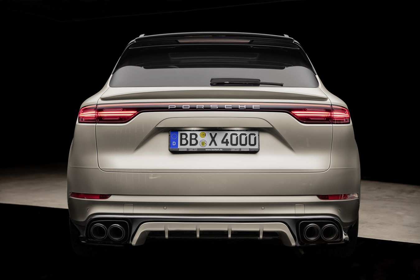 TECHART Rear Apron lower part I incl. Diffusor for E3.1 (9YA/B) Cayenne up to MY23