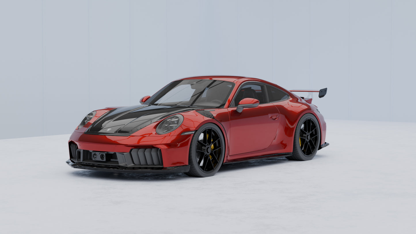 TECHART Carbon Front Spoiler for 992.2 Carrera from MY2025