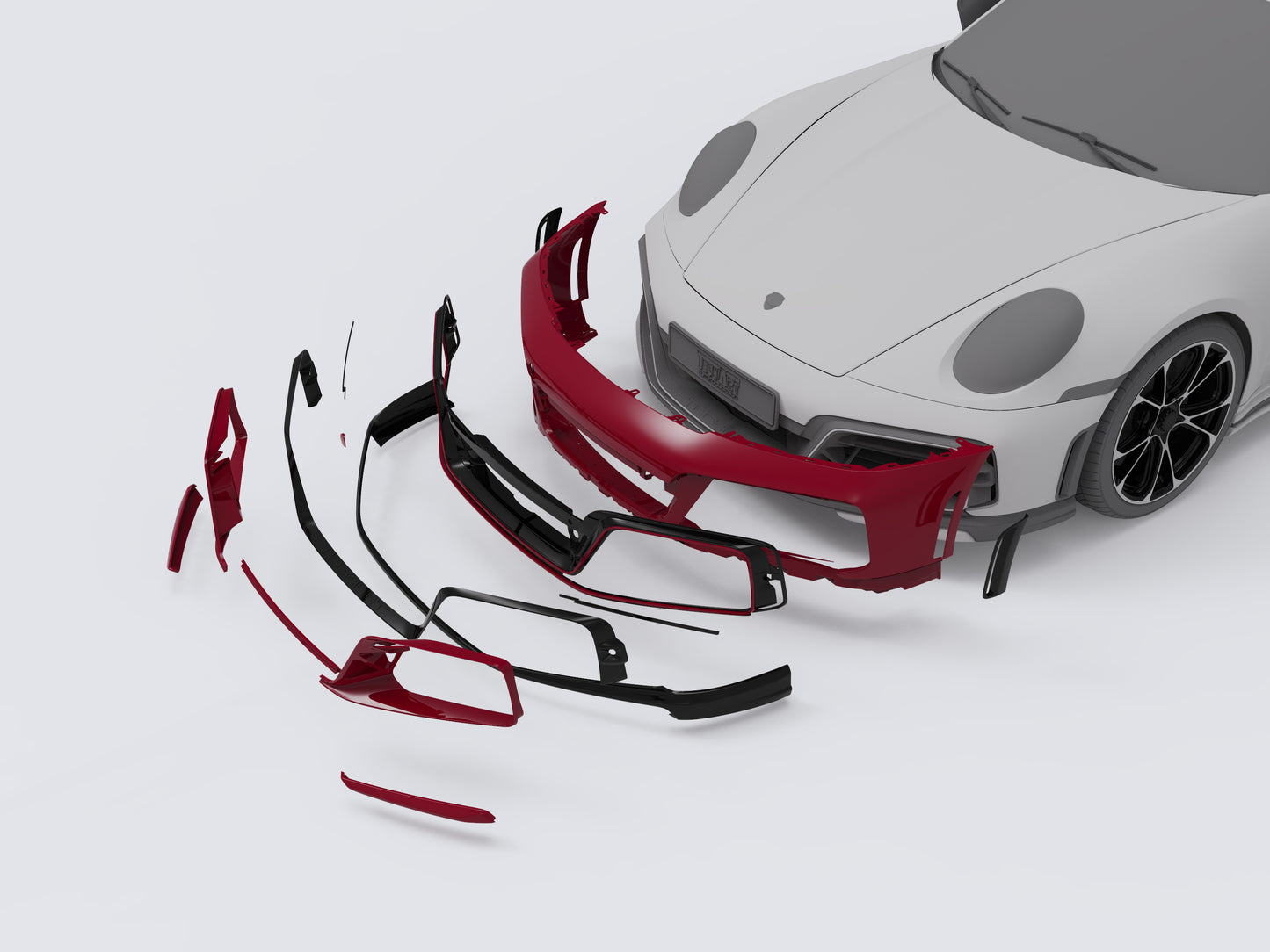 TECHART Front Apron for 992 Turbo