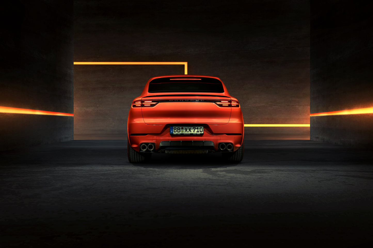 TECHART Rear Diffusor for SportDesign Rear Apron for E3.1 (9YA/B) Cayenne up to MY23