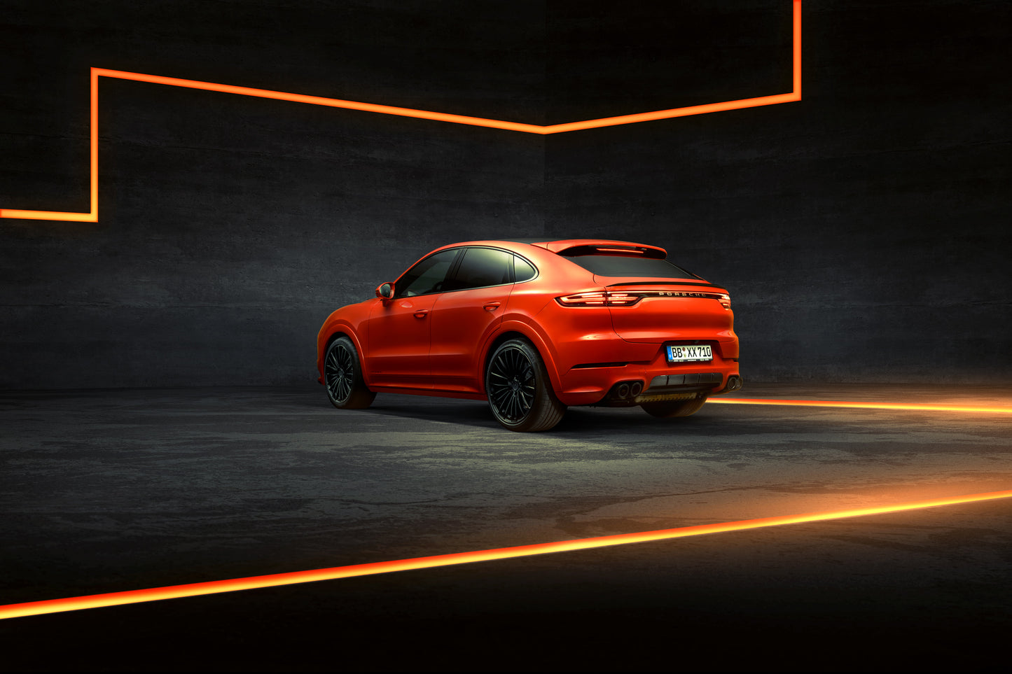 TECHART Rear Diffusor for SportDesign Rear Apron for E3.1 (9YA/B) Cayenne up to MY23
