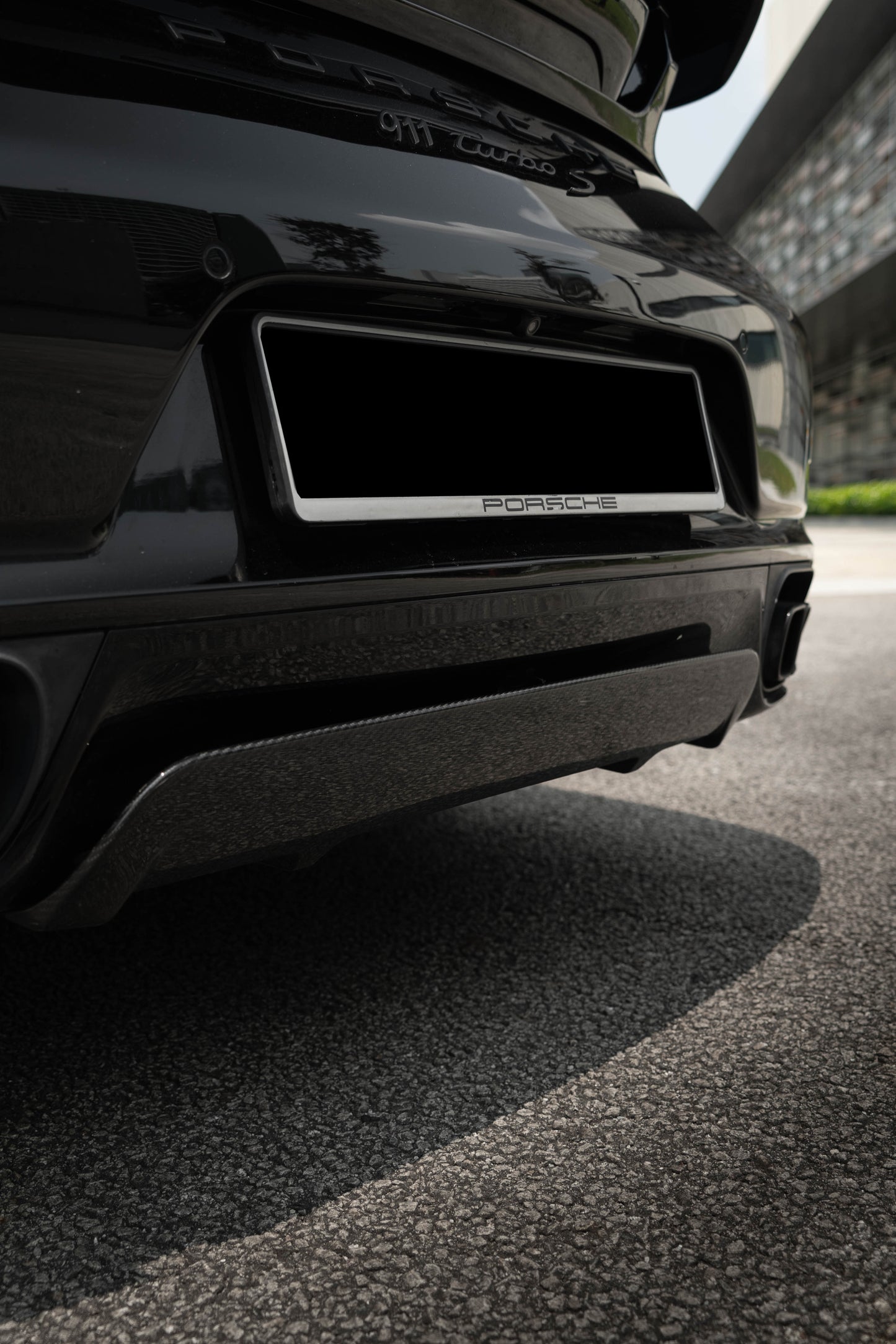 TECHART Diffusor Add-On for Rear Apron for 991.1 Turbo (S) up to MY16