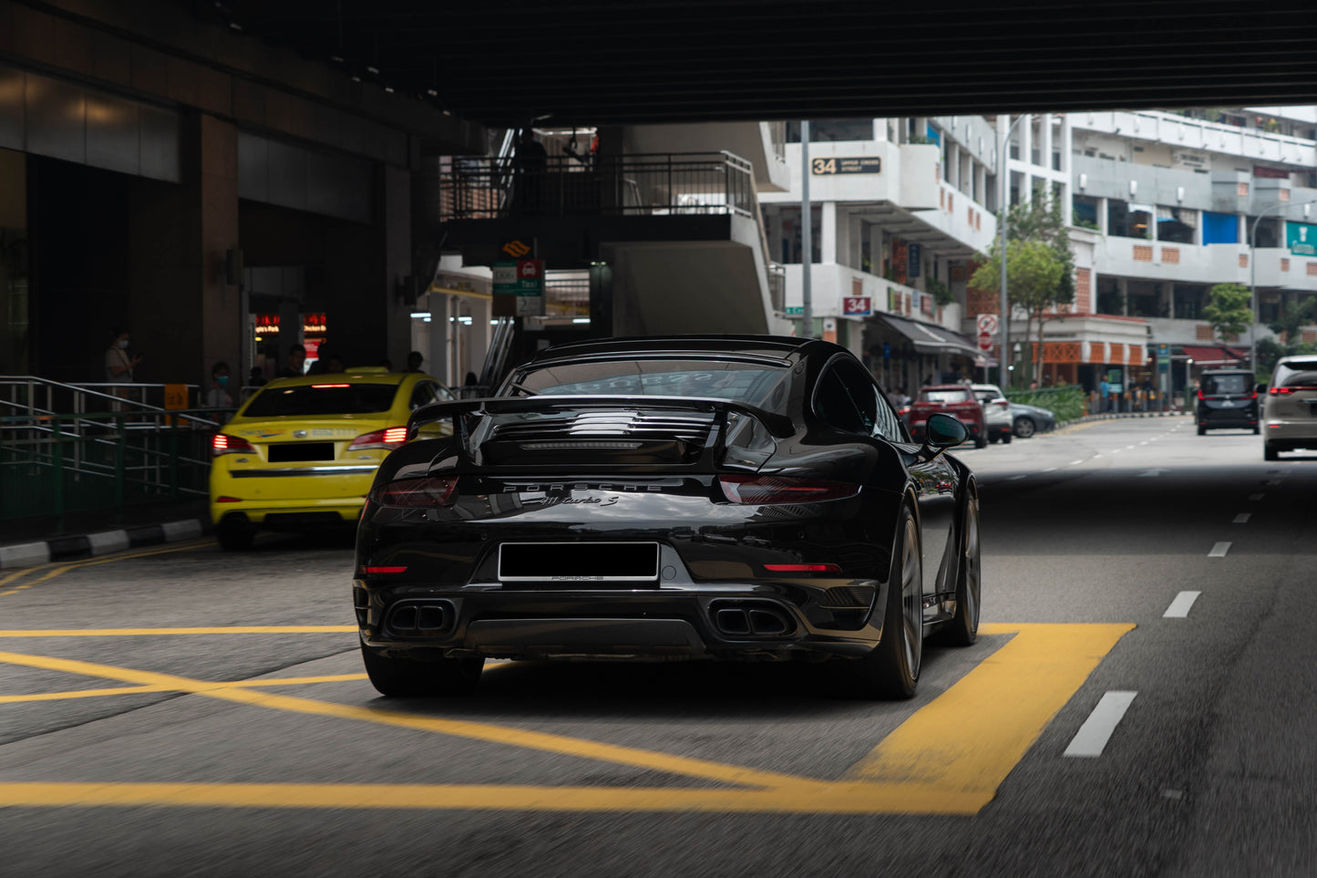 TECHART Diffusor Add-On for Rear Apron for 991.1 Turbo (S) up to MY16