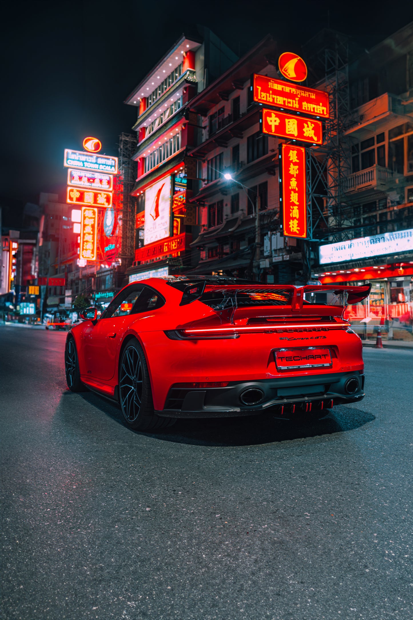 TECHART Rear Spoiler II for 992 Carrera