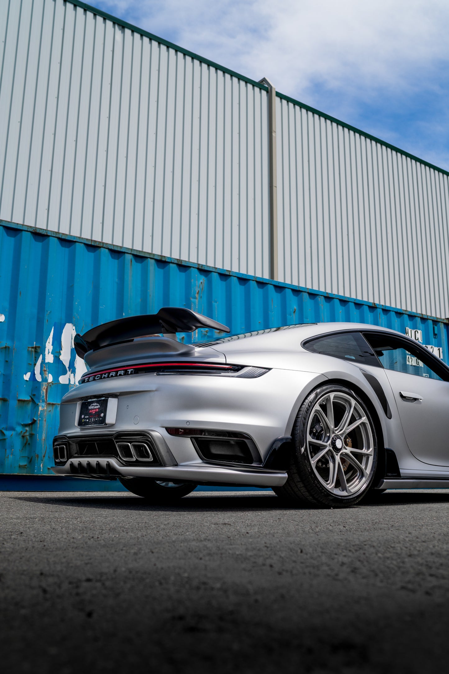 TECHART Air Outlets for Rear Apron 992 Turbo(S)