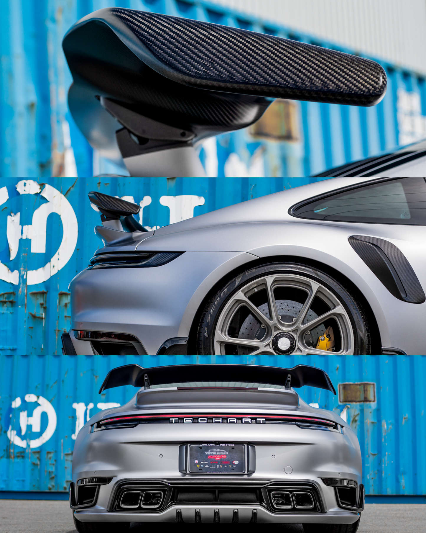 TECHART Carbon Rear Spoiler I for 992 Turbo (S)