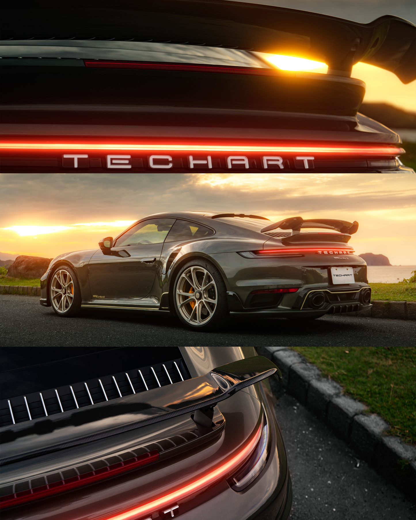 TECHART Carbon Rear Spoiler I for 992 Turbo (S)