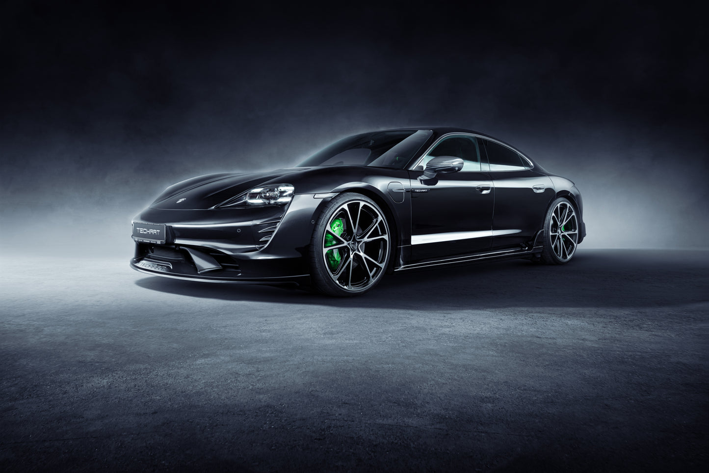TECHART Carbon Side Skirts with Fin for 9J1 Taycan
