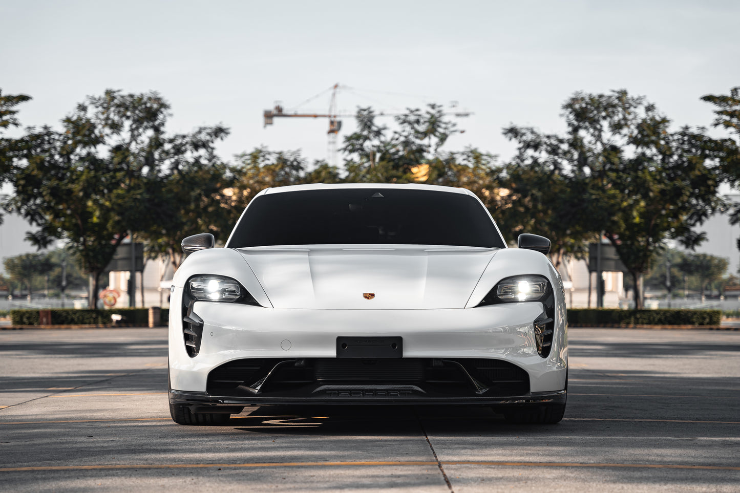 TECHART Carbon Front Spoiler I for 9J1 Taycan