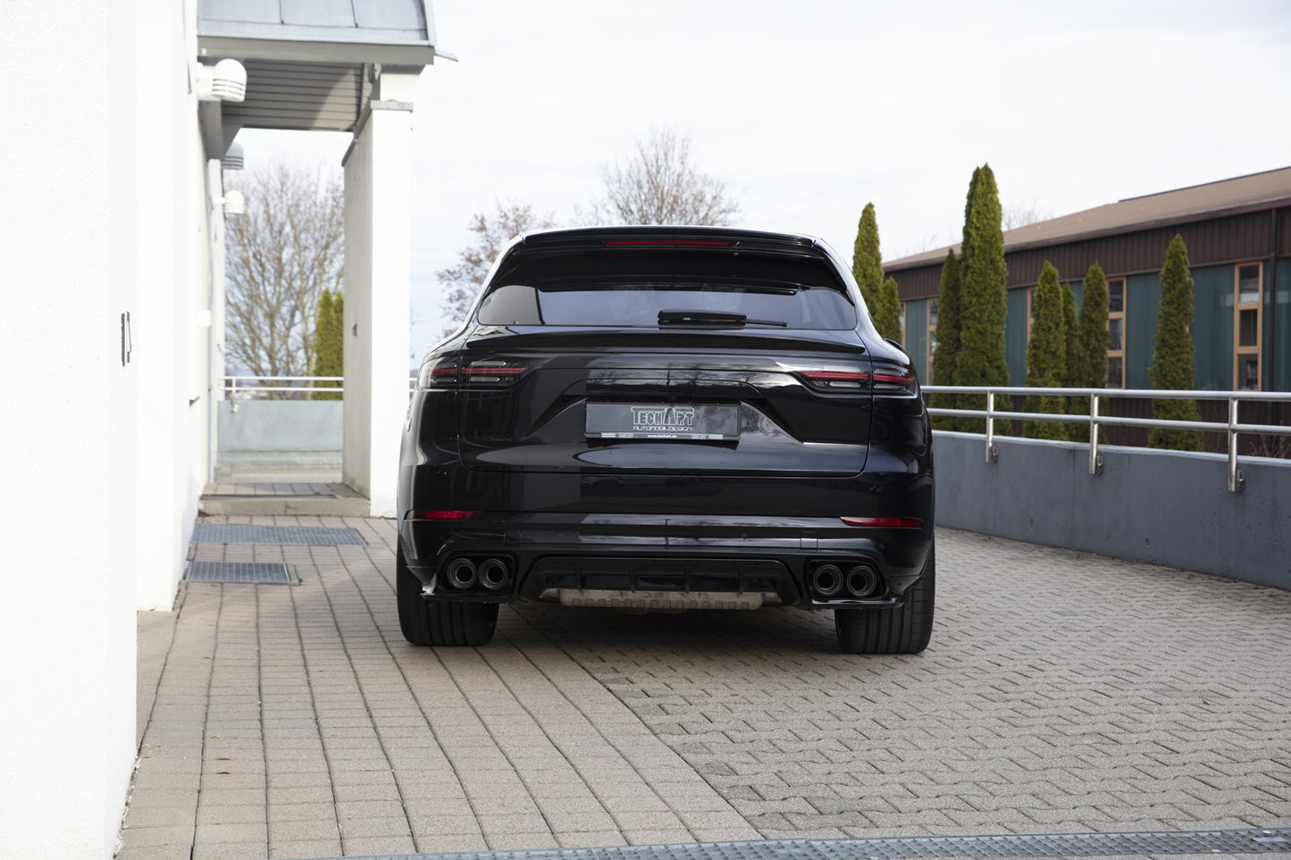 TECHART Rear Apron lower part I incl. Diffusor for E3.1 (9YA/B) Cayenne up to MY23