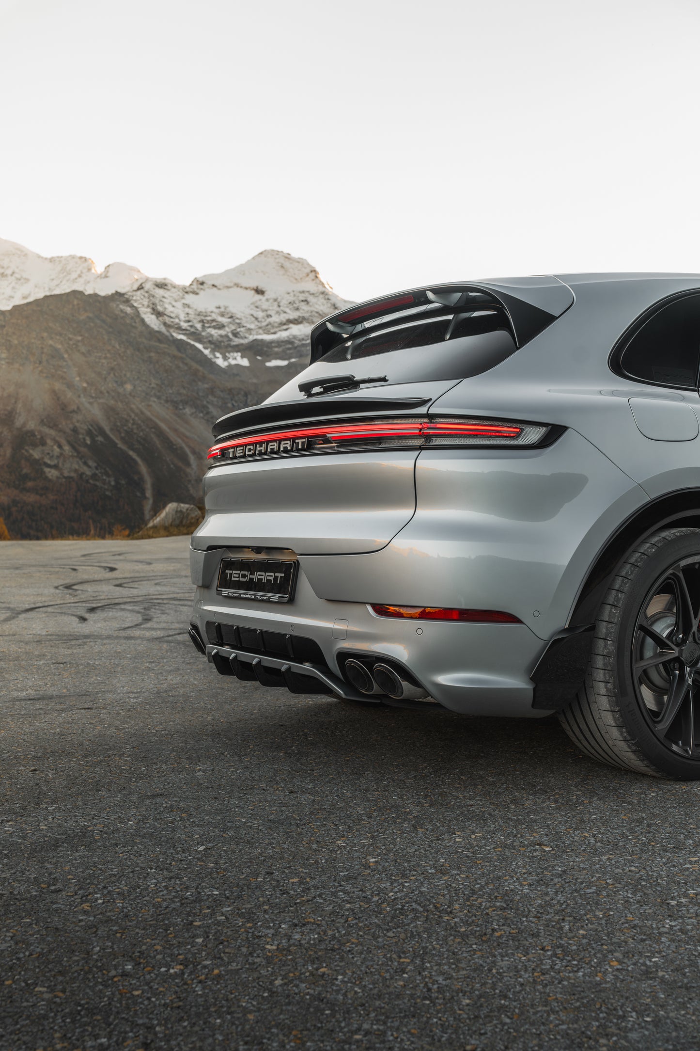 TECHART Rear Diffuser “Four Fast Fins” for E3.2 Cayenne with SportDesign starting MY24