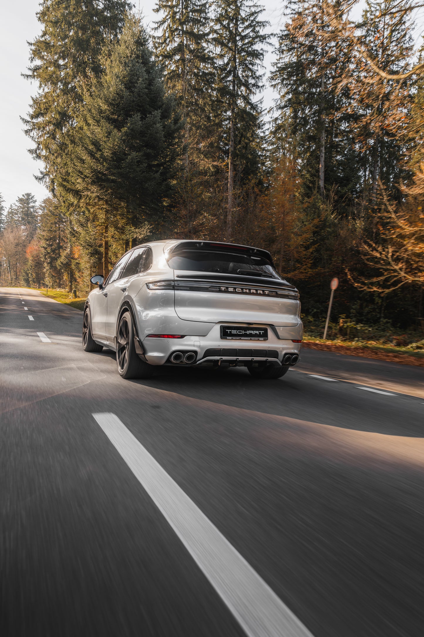 TECHART Rear Diffuser “Four Fast Fins” for E3.2 Cayenne with SportDesign starting MY24