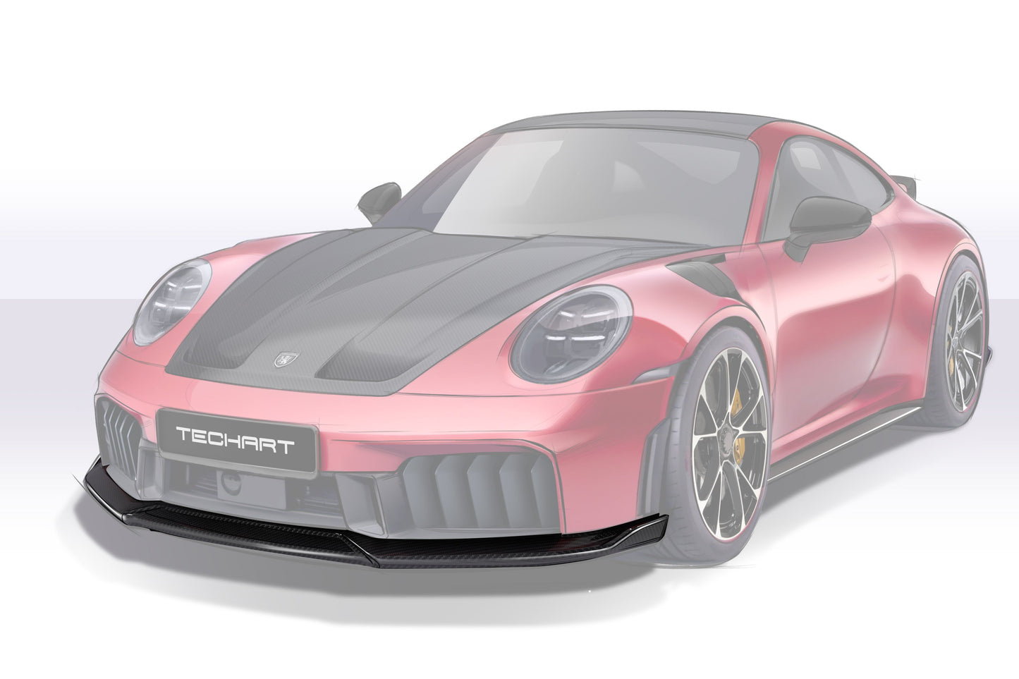 TECHART Carbon Front Spoiler for 992.2 Carrera from MY2025