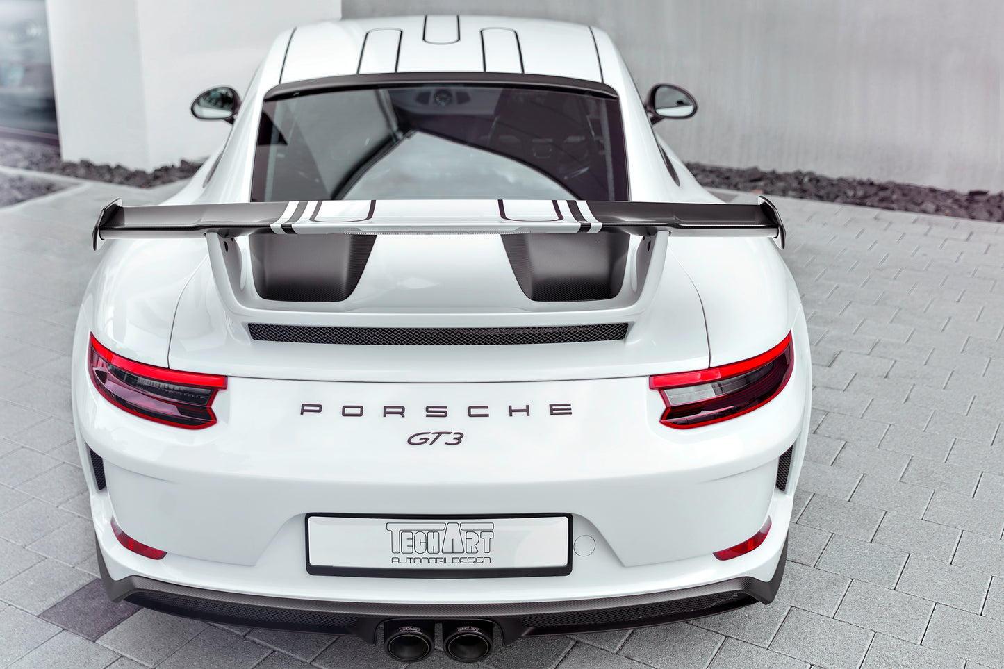 TECHART Rear Spoiler Profile Carbon "matte" for 991.2 GT3 from MY17
