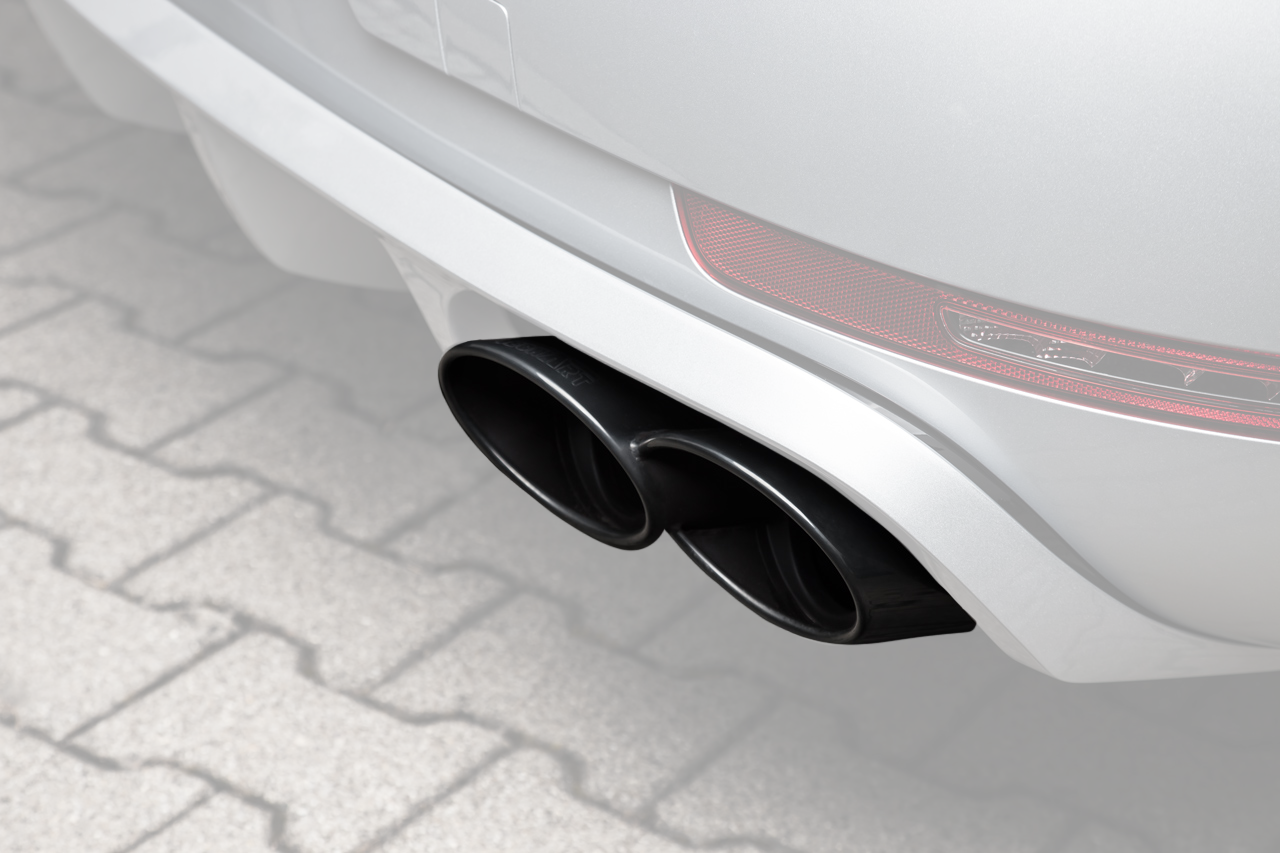 TECHART Exhaust Tail Pipes, glossy chrome for Macan S / Turbo