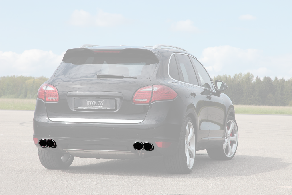 TECHART Exhaust Tail Pipes in Chrome Finish for 958.1 Turbo (S)/GTS, S/V6 , (S) Diesel