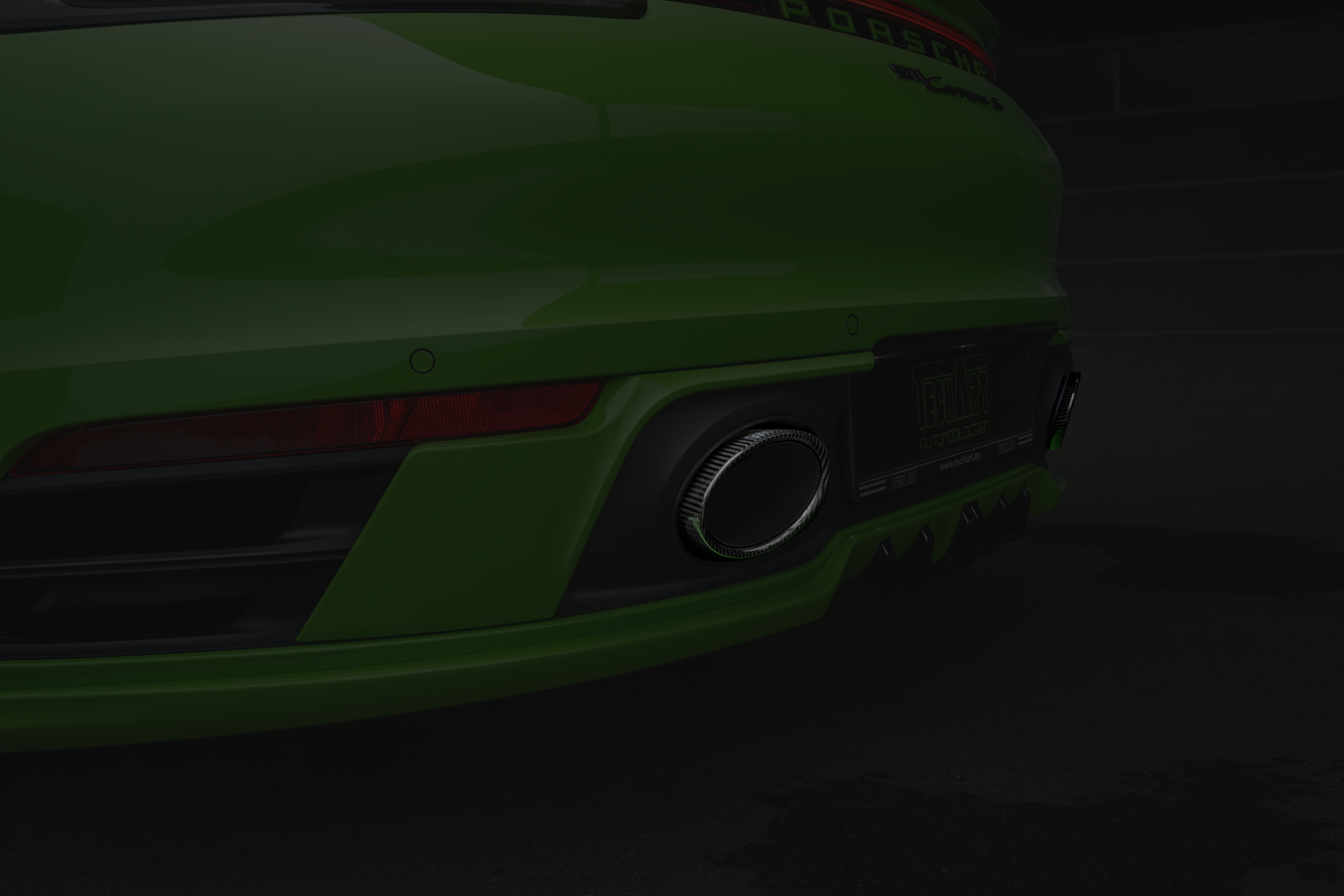 TECHART Carbon Tail Pipe Kit  for 992  with Sport Exhaust