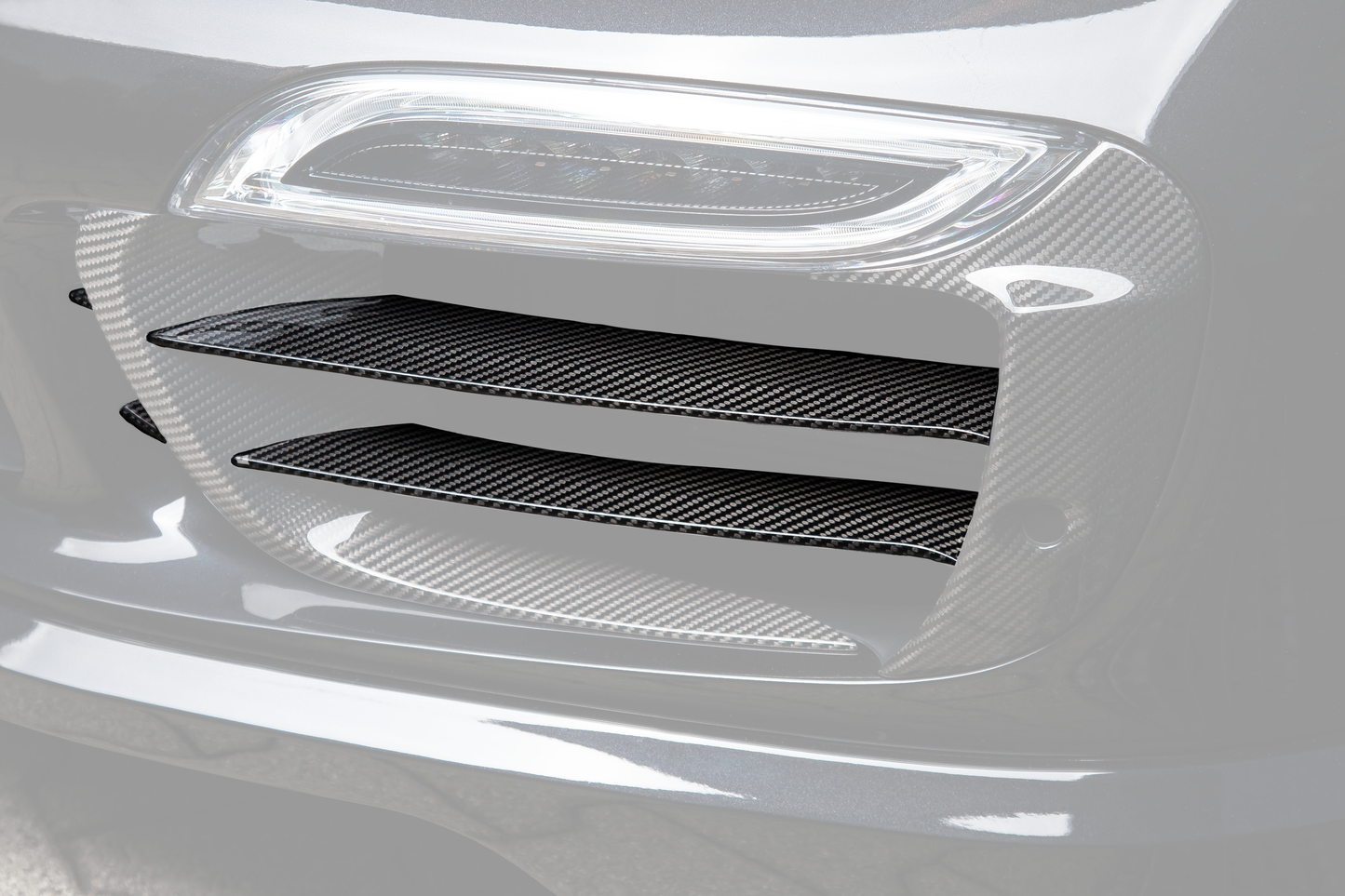 TECHART Carbon Grille Trim Bar, "glossy" for 991.1 Turbo S up to MY16