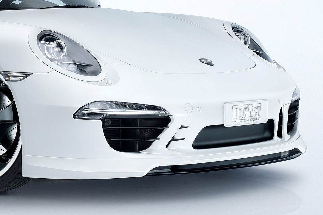 TECHART Splitter and Carrier Replacement for 991 / 981 / 718 Front Spoiler