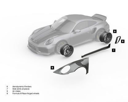 TECHART Front Spoiler I for 992.2 Turbo(S) from MY2026