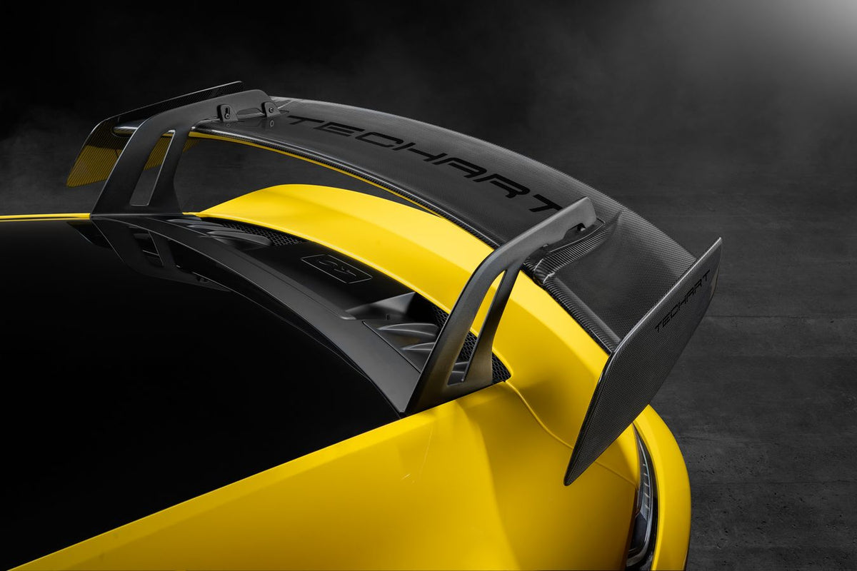 TECHART Rear Spoiler profile w/ Wing End Plates for 992 GT3 – Techart USA