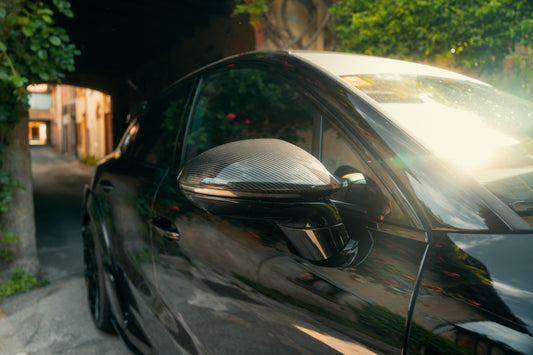 TECHART Carbon Side Mirror trims for E3 Cayenne