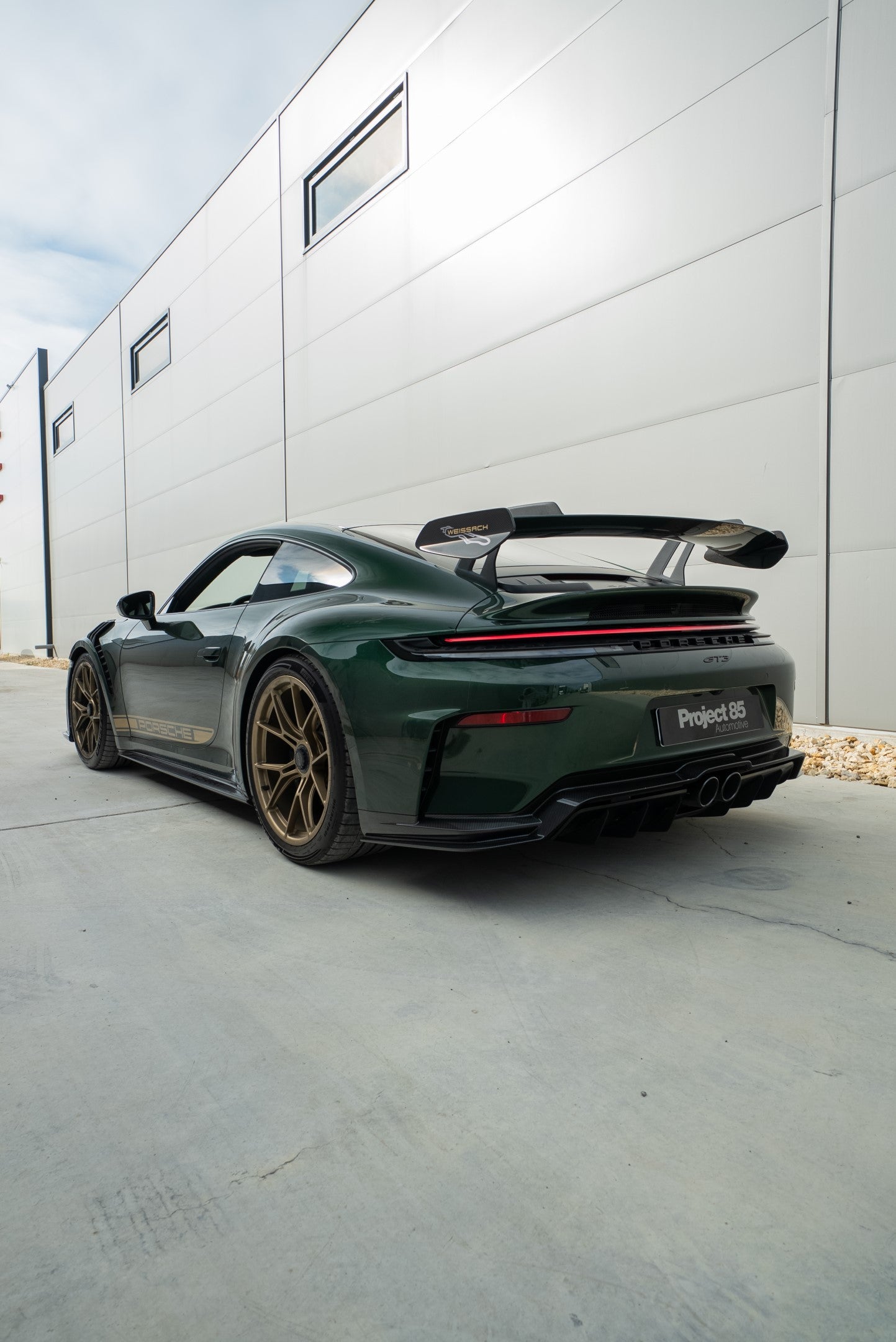 TECHART Carbon Rear Apron Lower Part for 992.2 GT3