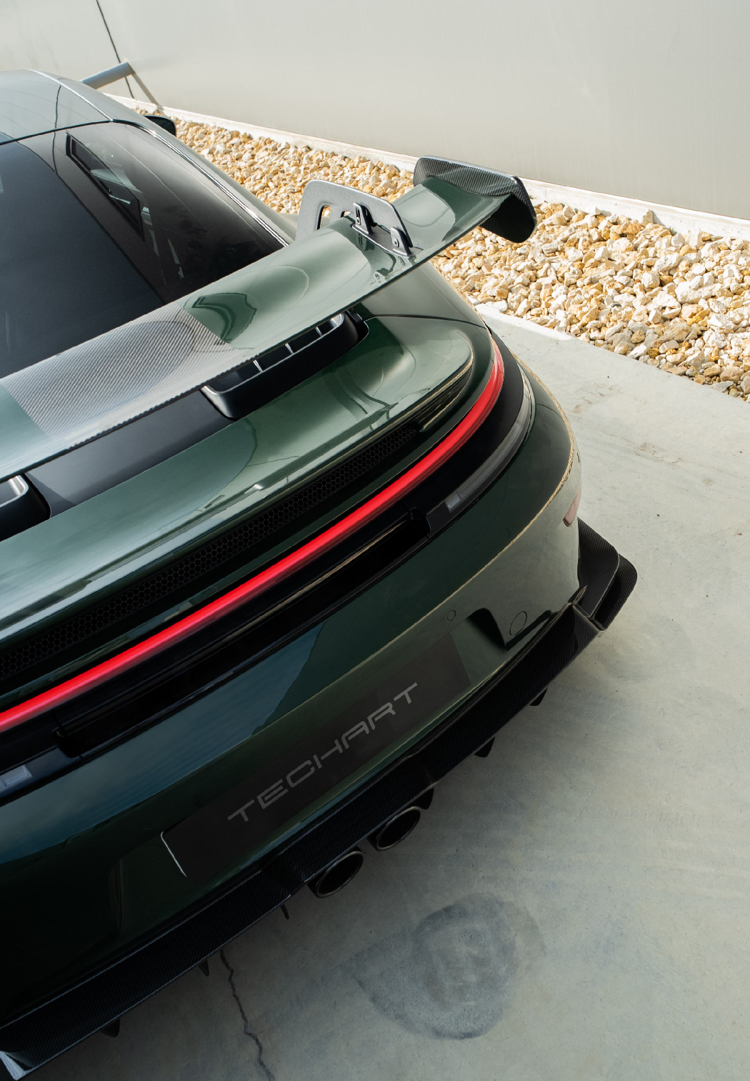 TECHART Carbon Rear Apron Lower Part for 992.2 GT3