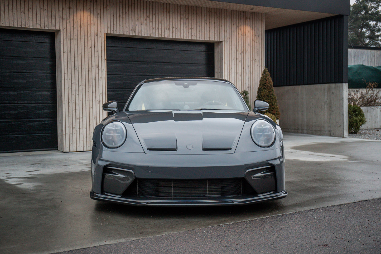 TECHART Carbon Front Spoiler for 992.2 GT3