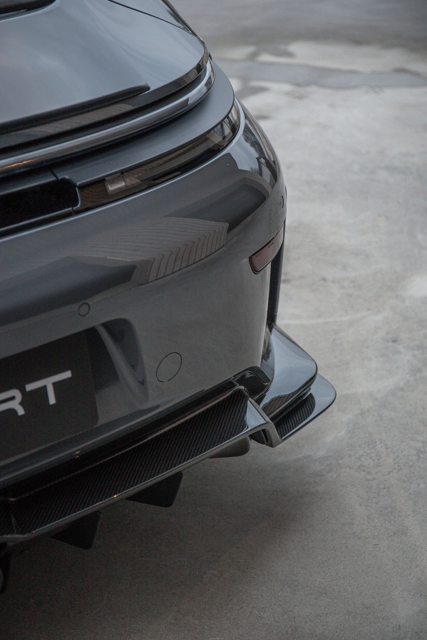 TECHART Carbon Rear Apron Lower Part for 992.2 GT3