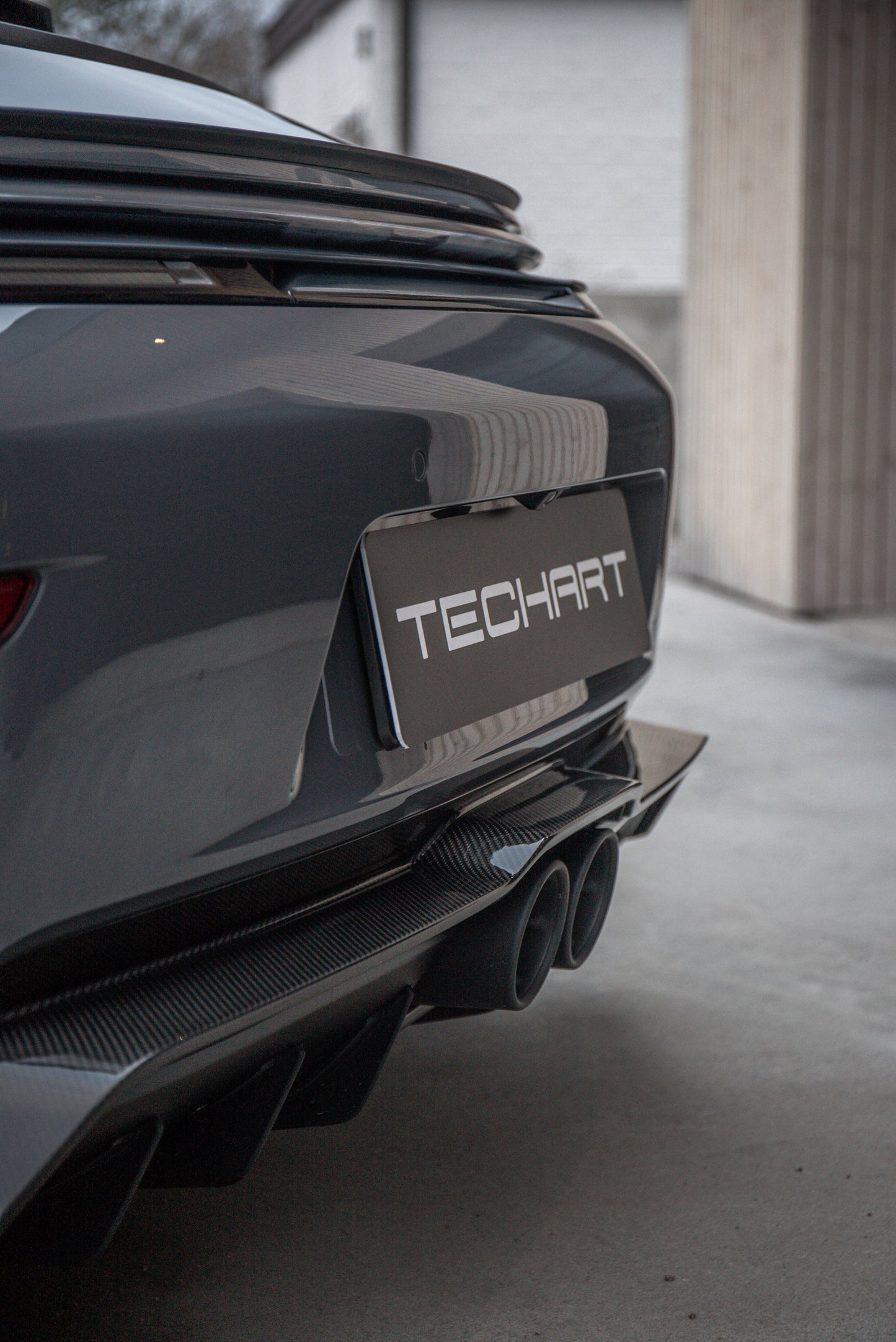TECHART Carbon Rear Apron Lower Part for 992.2 GT3