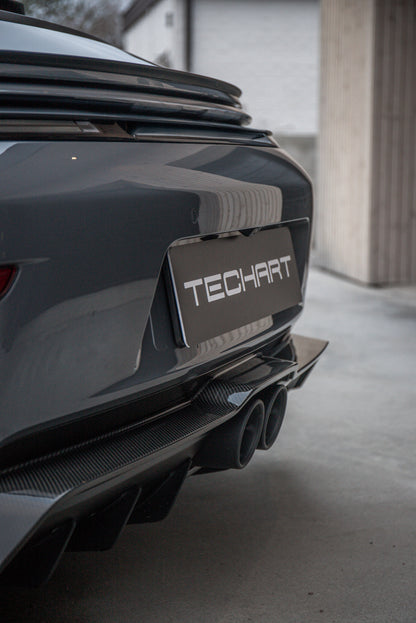 TECHART Carbon Rear Apron Lower Part for 992.2 GT3