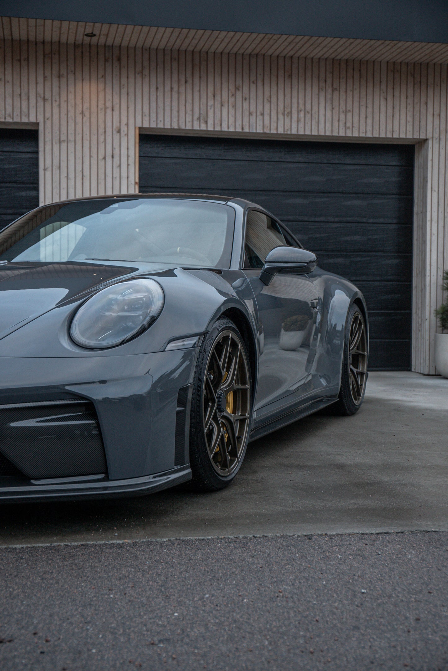 TECHART Carbon Front Intake Trims for 992.2 GT3