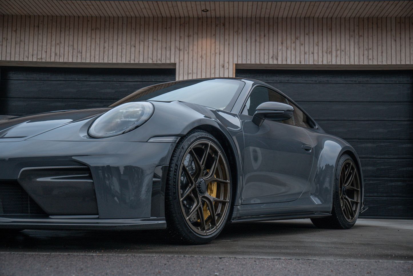 TECHART Carbon Front Intake Trims for 992.2 GT3