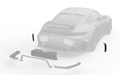 TECHART Carbon Rear Air Vent for 992.2 Turbo(S) from MY26