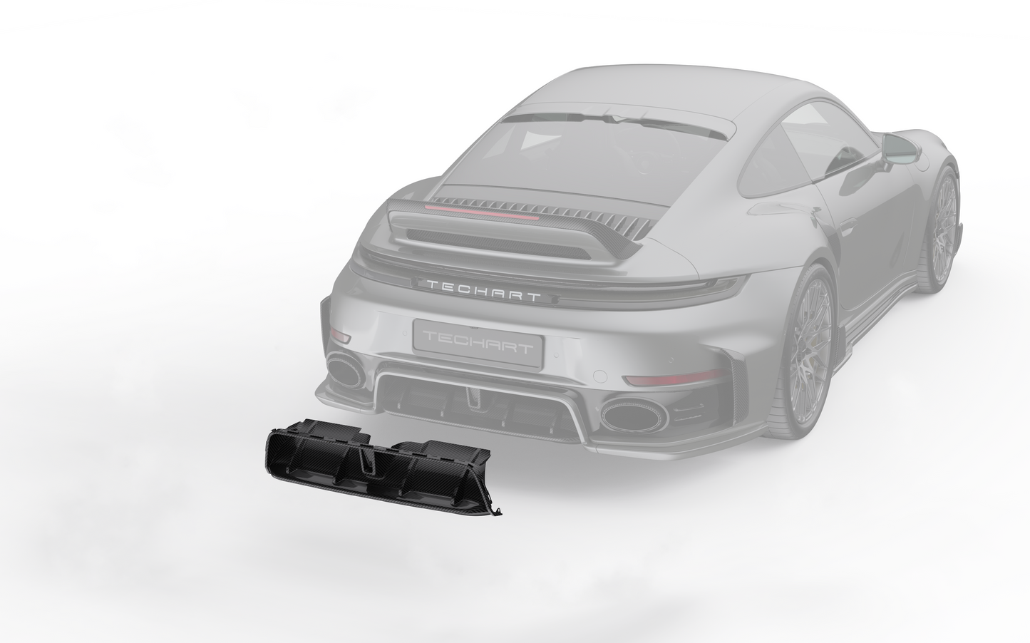 TECHART Carbon Rear Cooling Duct for 992.2 Turbo(S) from MY26