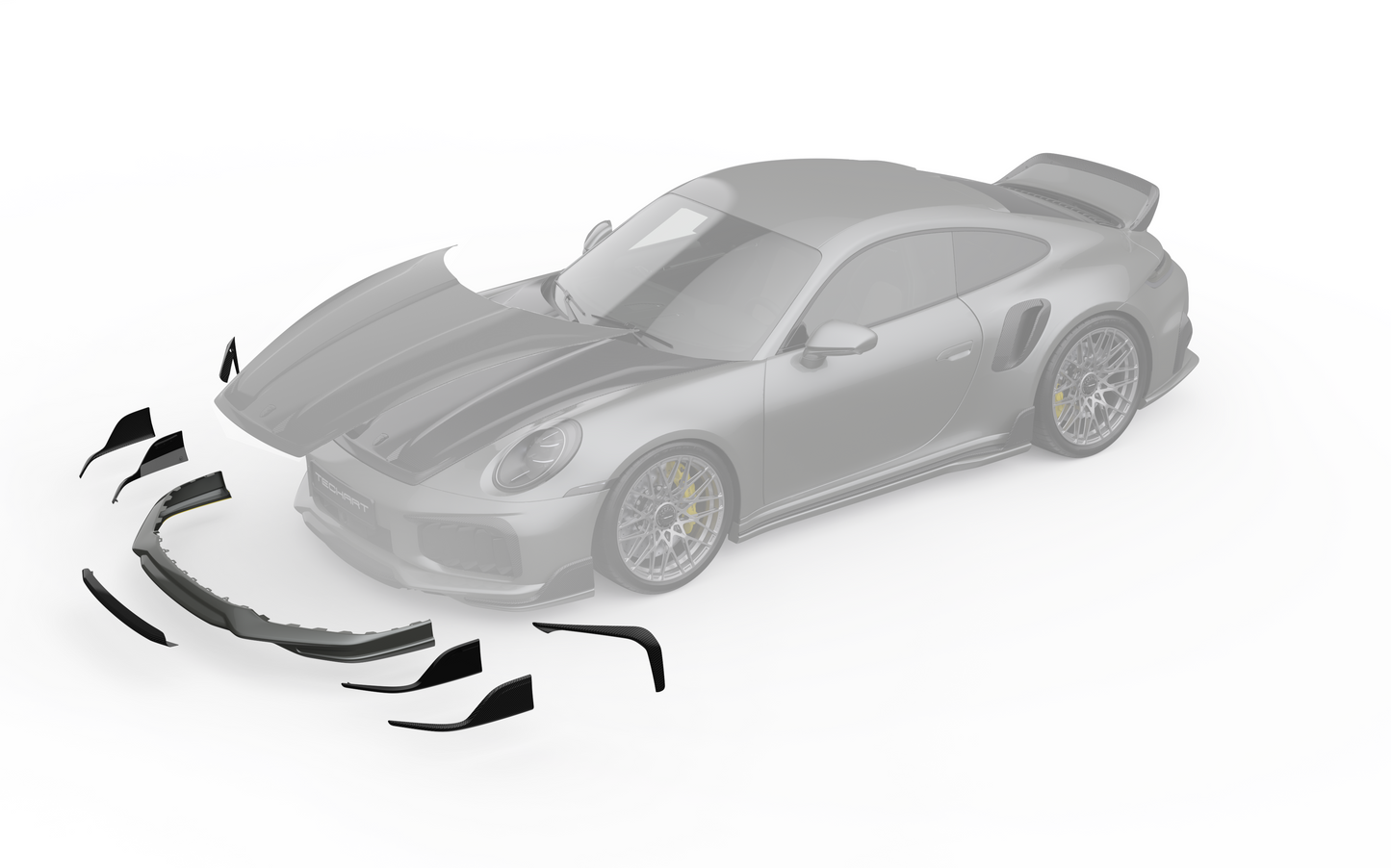 TECHART Front Spoiler I for 992.2 Turbo(S) from MY2026