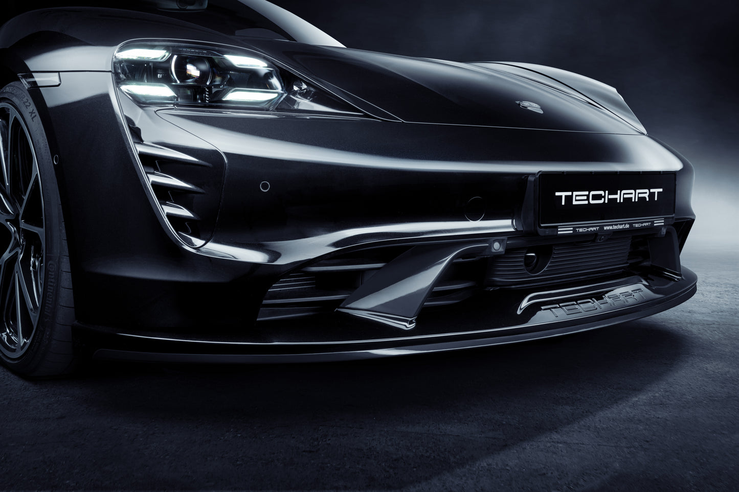 TECHART Carbon Air Curtains for 9J1 Taycan