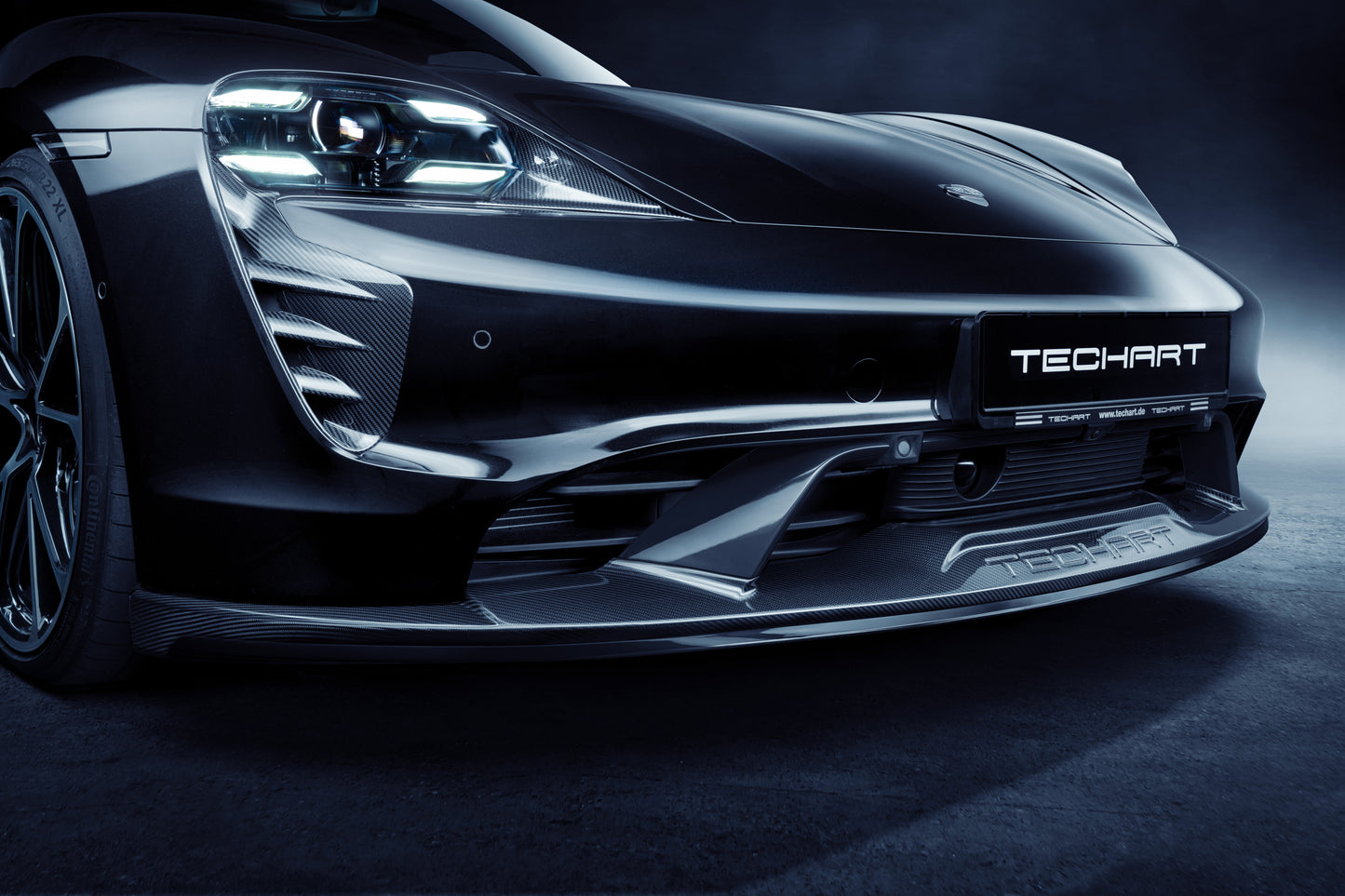 TECHART Carbon Air Curtains for 9J1 Taycan