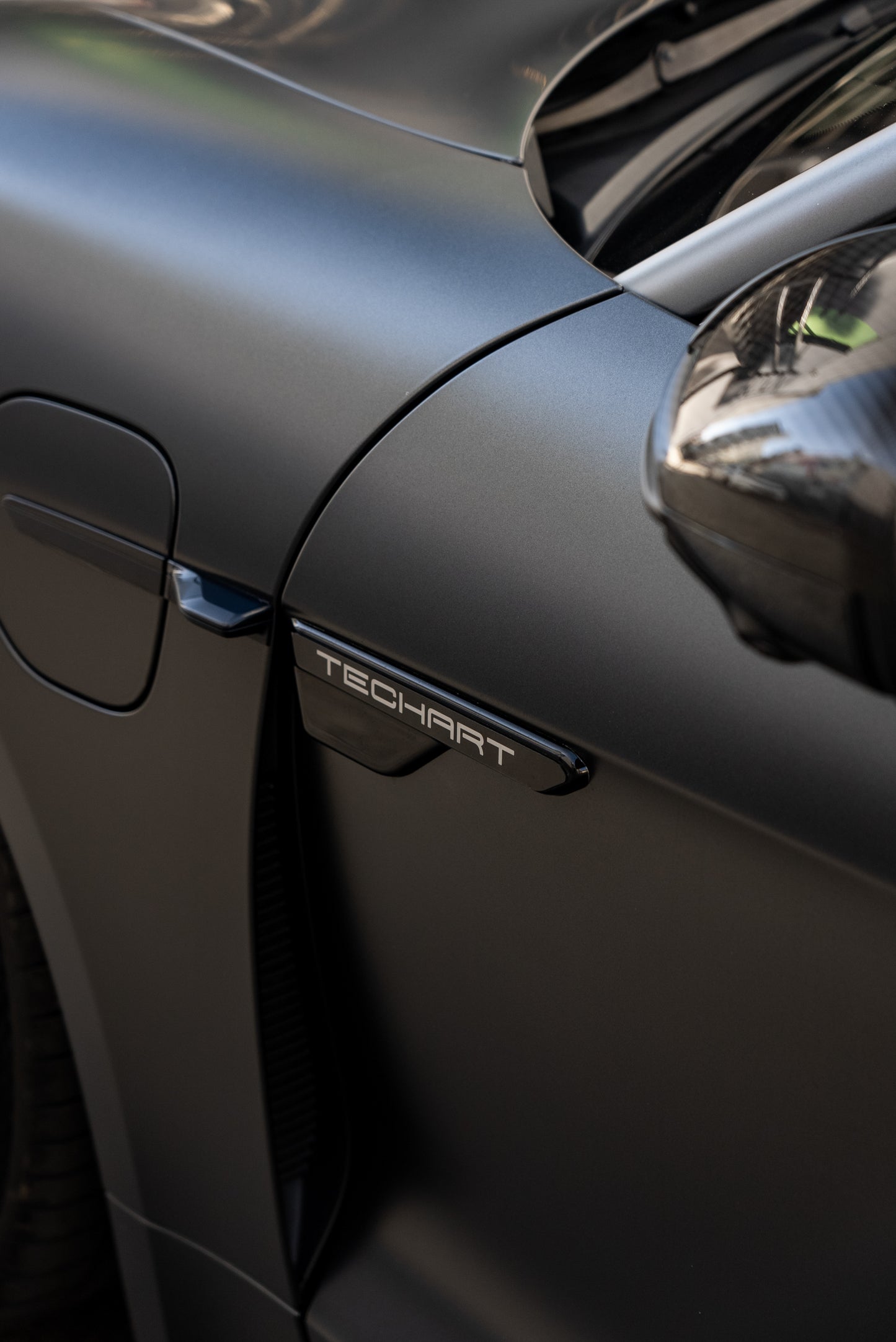 TECHART Trim Cover with TECHART Logo for 9J1 Taycan