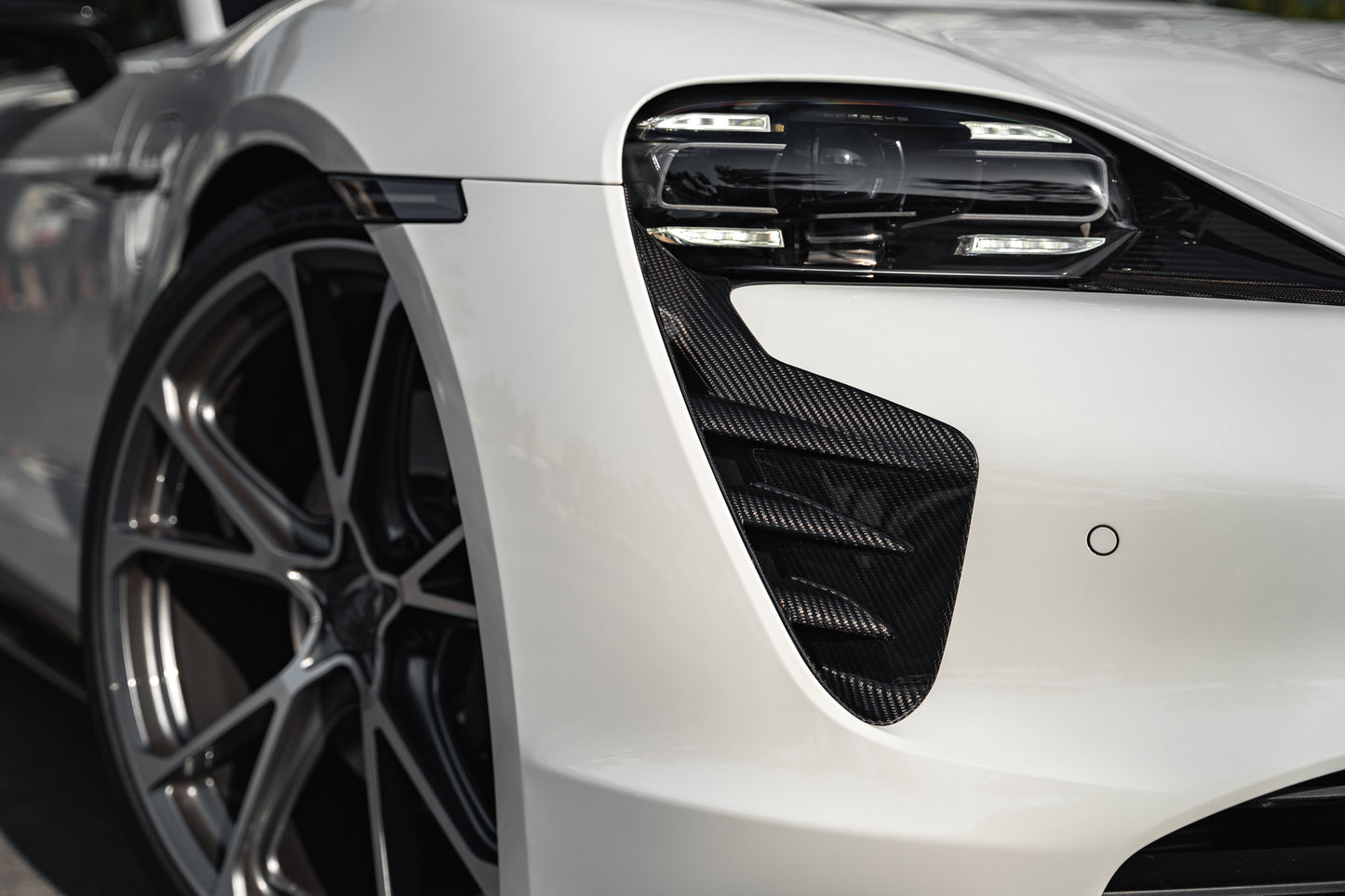 TECHART Carbon Air Curtains for 9J1 Taycan