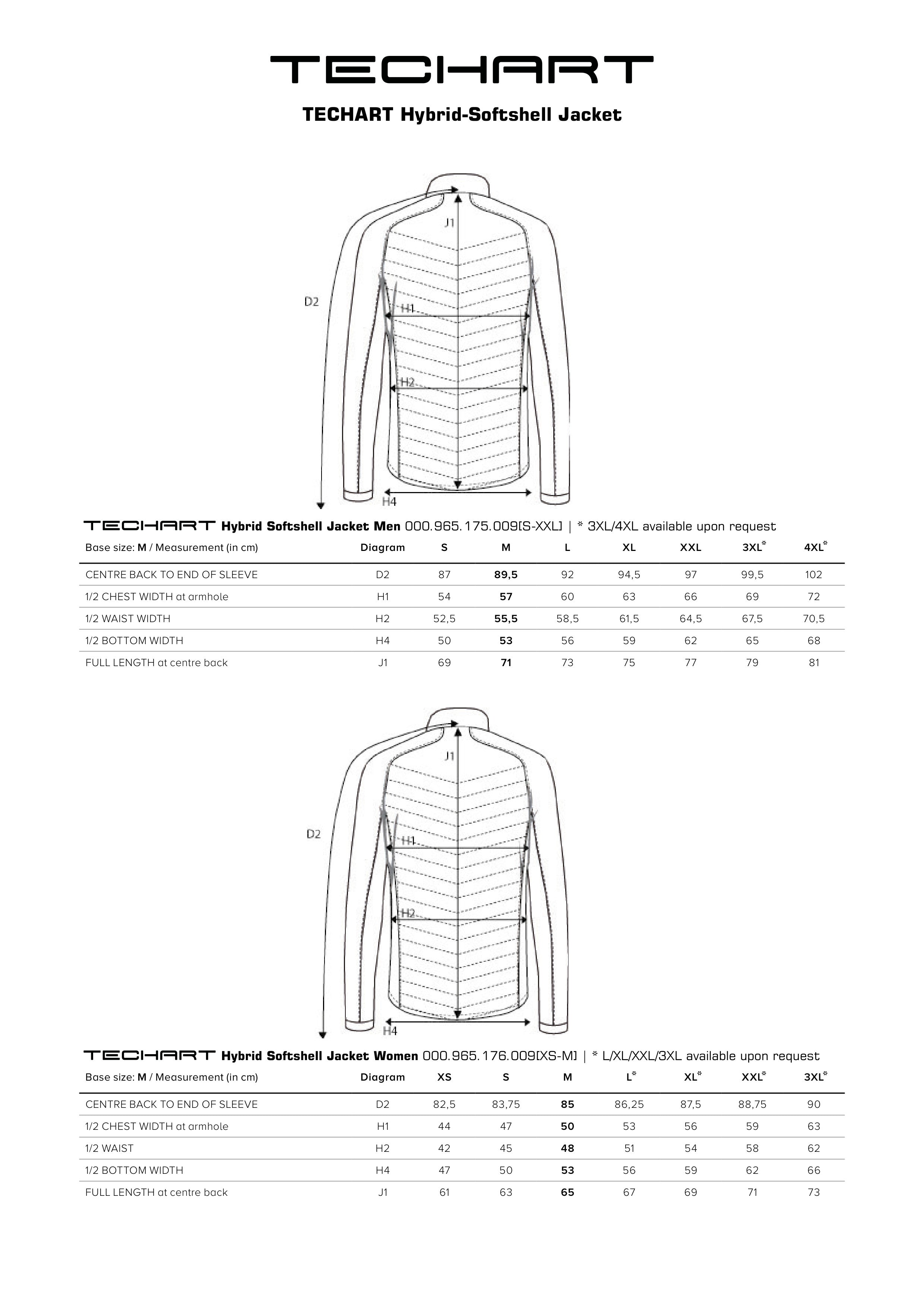TECHART Hybrid-Softshell Jacket Men/Women – Techart US Warehouse