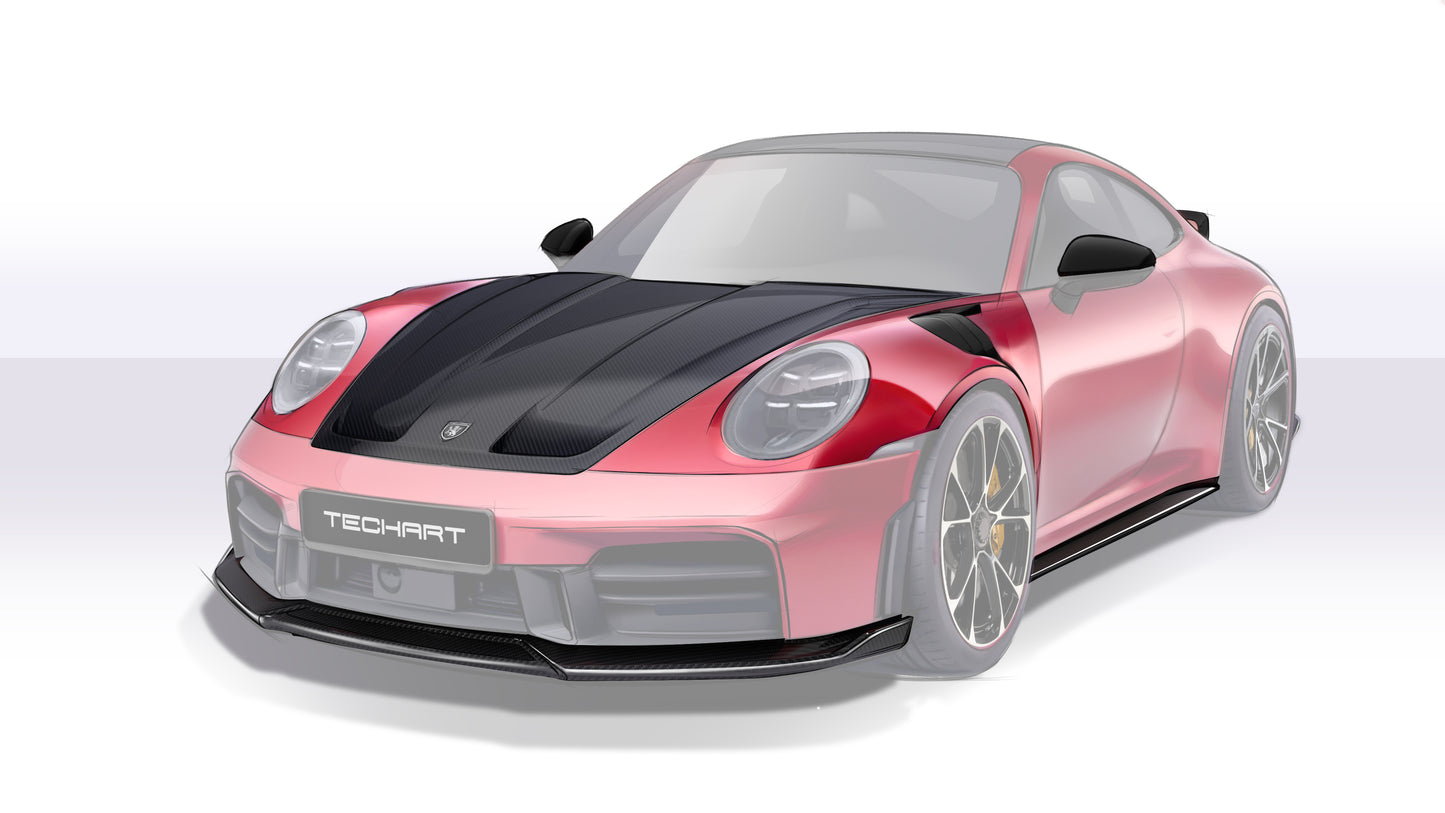 TECHART Carbon Front Spoiler for 992.2 Carrera from MY2025 - Pre-Order