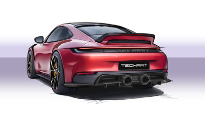 TECHART Carbon Rear Diffuser incl. Carbon Aero Wings for 992.2 Carrera from MY2025 - Pre-Order