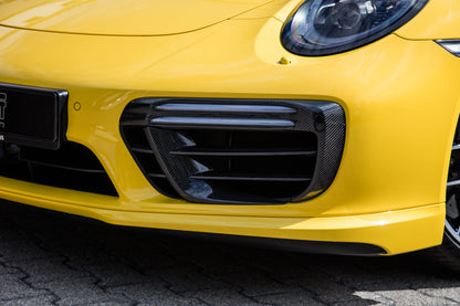 TECHART Carbon Grille Trim Bar, "matte" for 991.2 Turbo from MY17