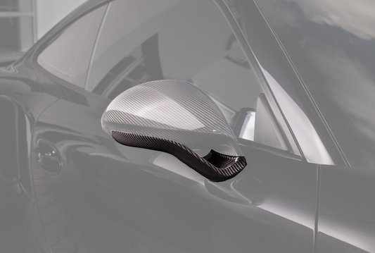 TECHART Side Mirror Base (L/R) Carbon "glossy" Sport Design for 991/ 981