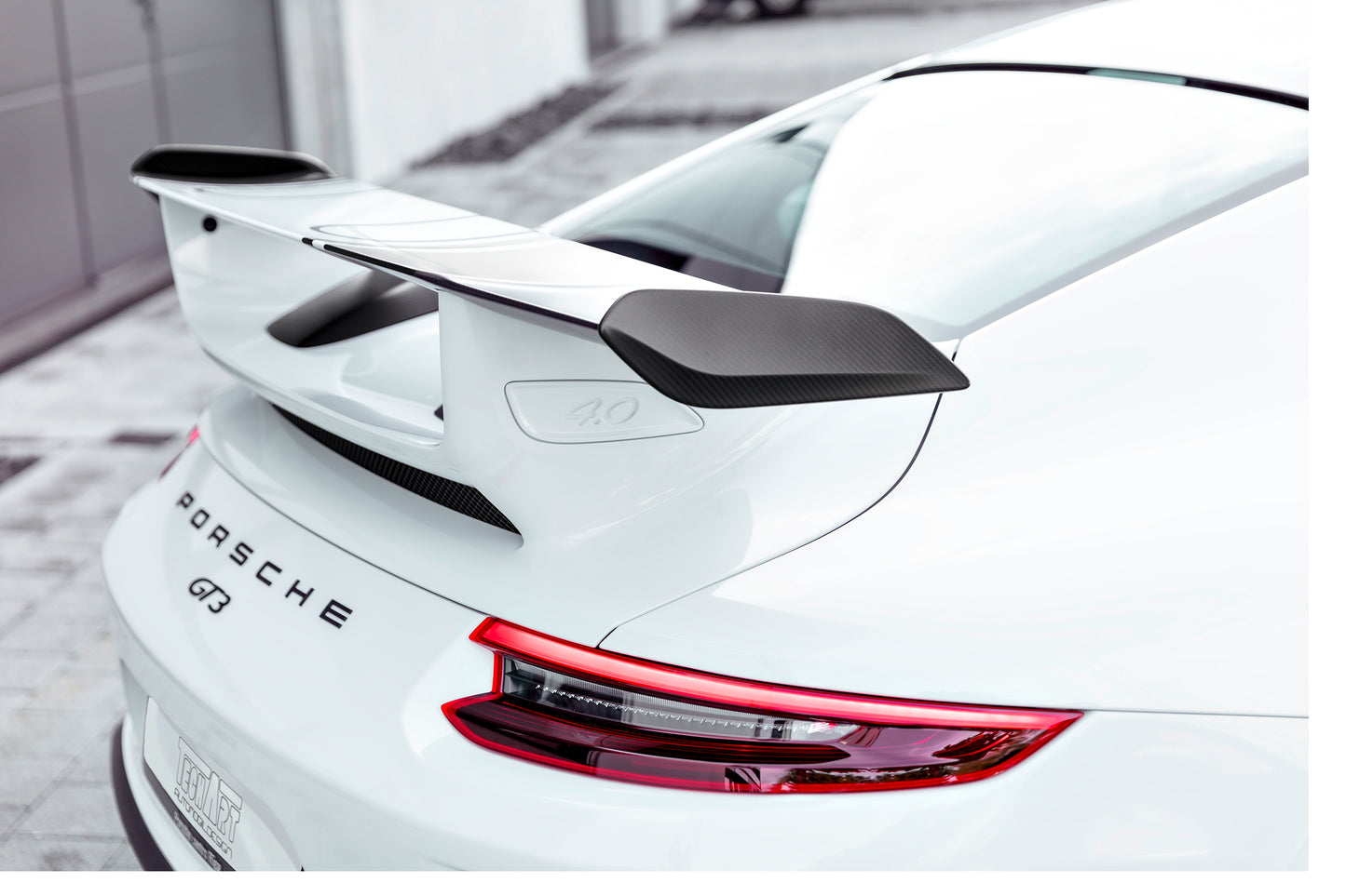 TECHART Rear Spoiler Panels Carbon "matte" for 991.2 GT3 from MY17