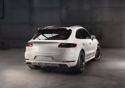 TECHART Exhaust Tail Pipes, glossy chrome for Macan S / Turbo