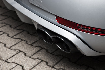 TECHART Exhaust Tail Pipes, glossy chrome for Macan S / Turbo